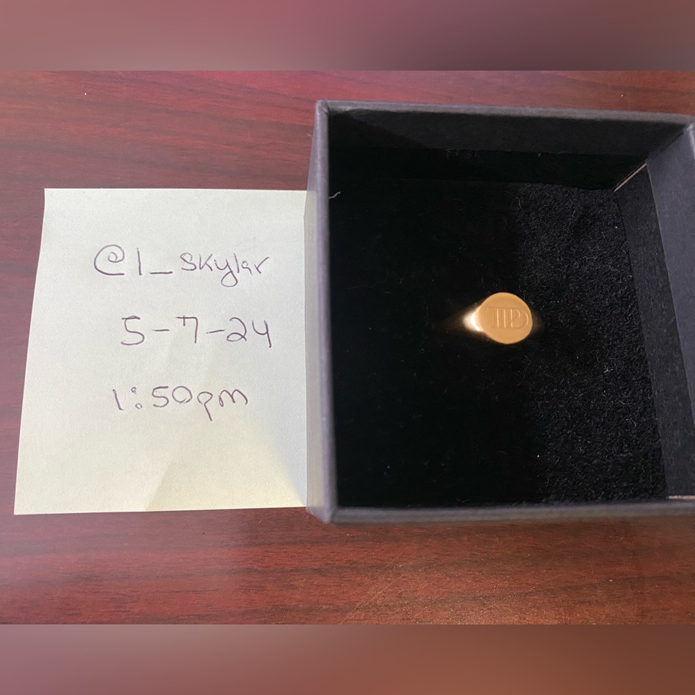 TTPD Signet Ring Size 8